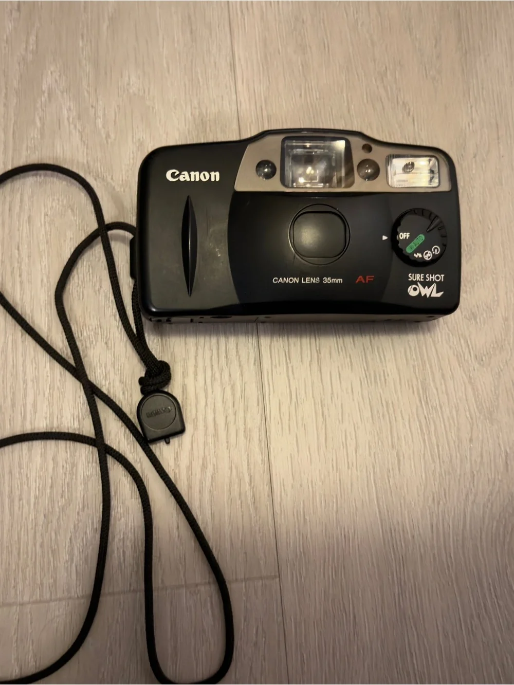 Canon 35mm Point-and-Shoot Camera in Black